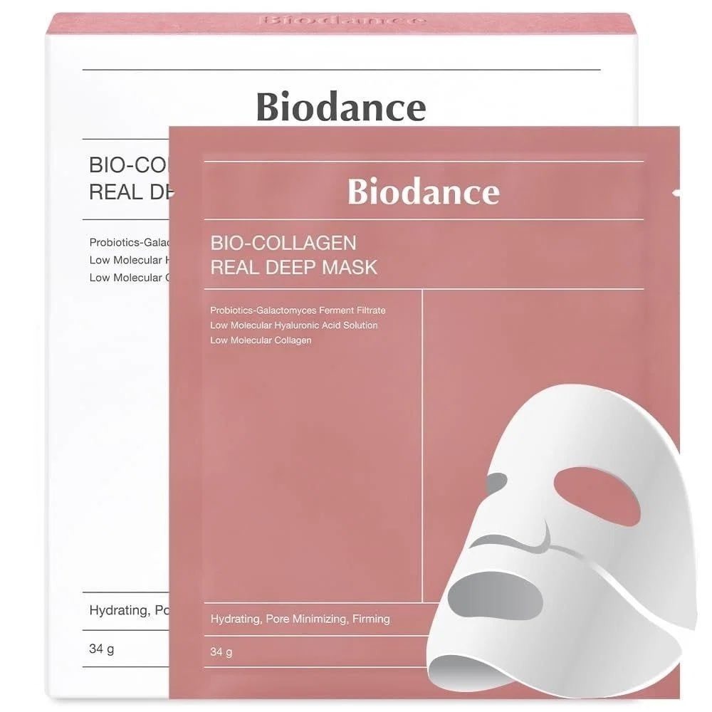 Biodance Bio-Collagen Real Deep Collagen Face Mask 1.19 oz x 4 ea - USA Seller!
